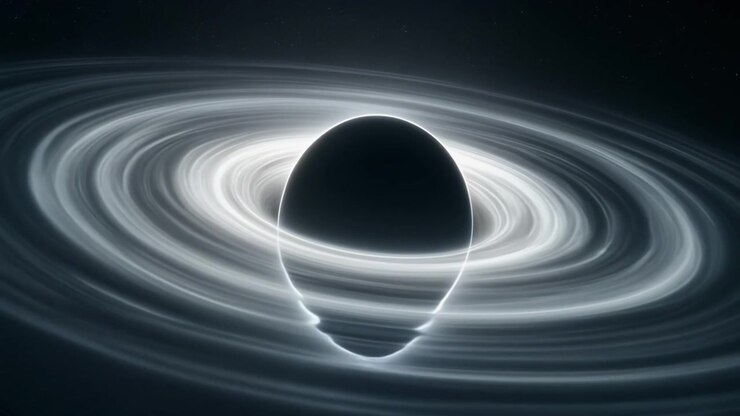 Cinematic Animation of a Black Hole with Glowing Accretion Disk