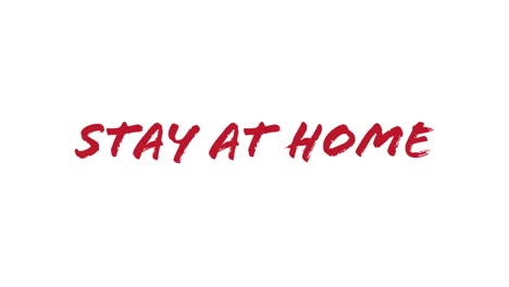 Words-Stay-At-Home-written-in-red-and-white-letters-on-white-background.-