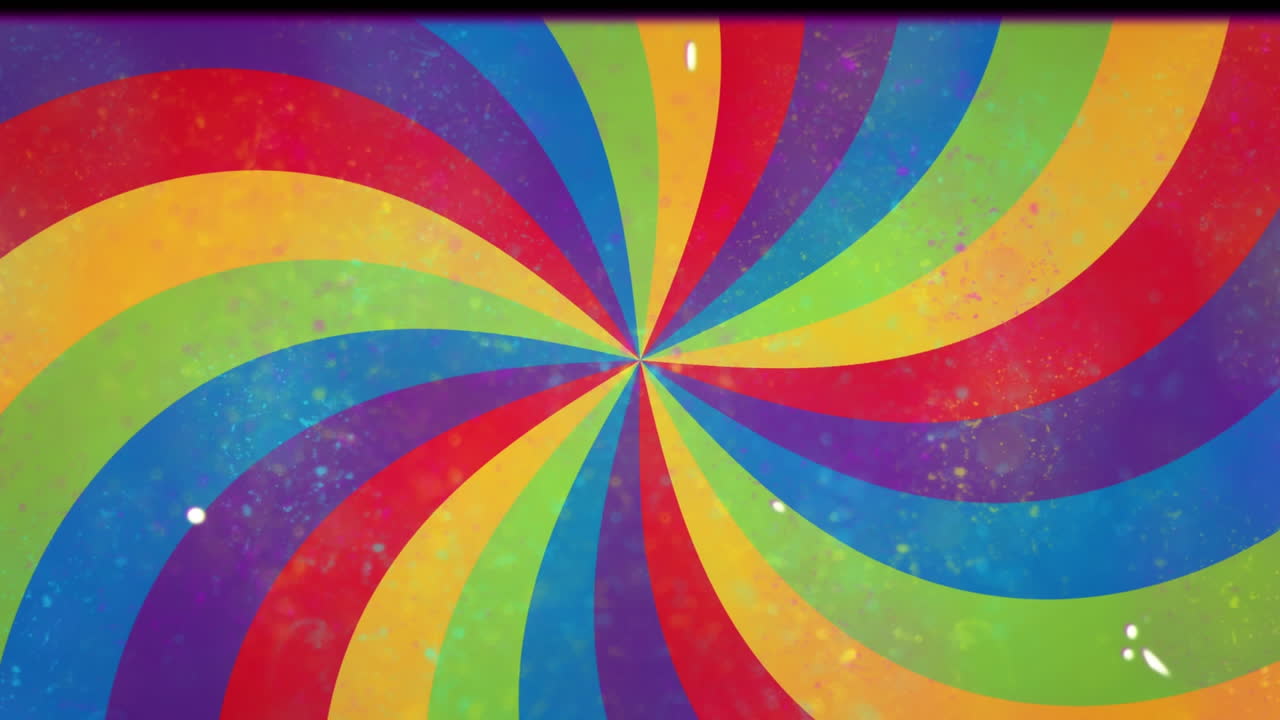 animación del fallo sobre el fondo del arco iris