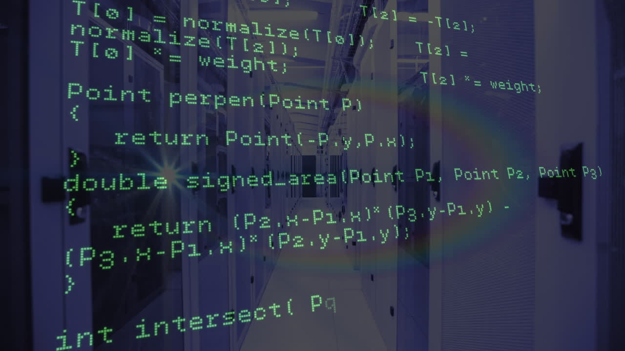 Animation of data processing over servers