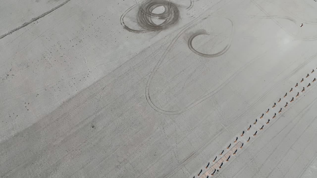 루마니아 콘스탄타의 마마이아 해변의 항공 영상