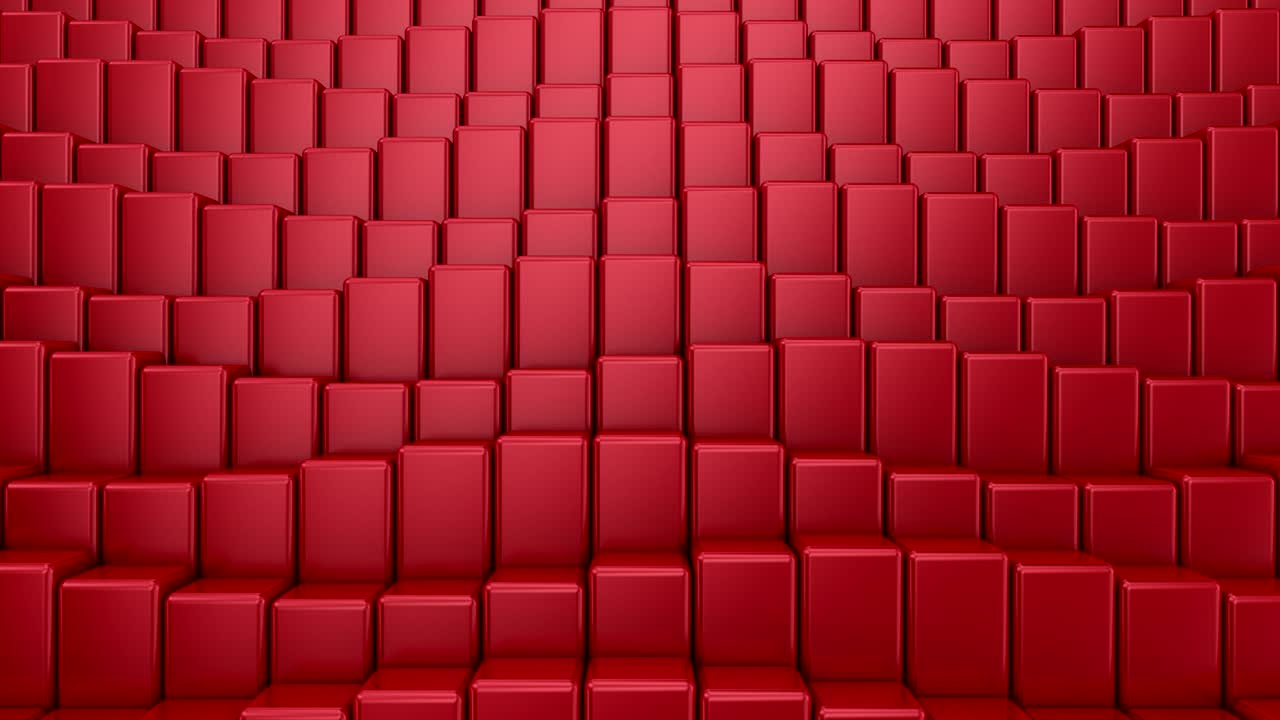 las cajas forman una onda