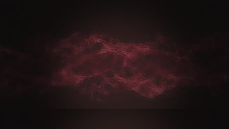 animation of moving red wave on black background