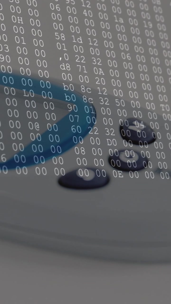 Animazione di elaborazione dati su glucometro
