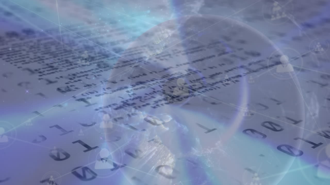 데이터 프로세싱을 통한 연결 네트워크의 애니메이션