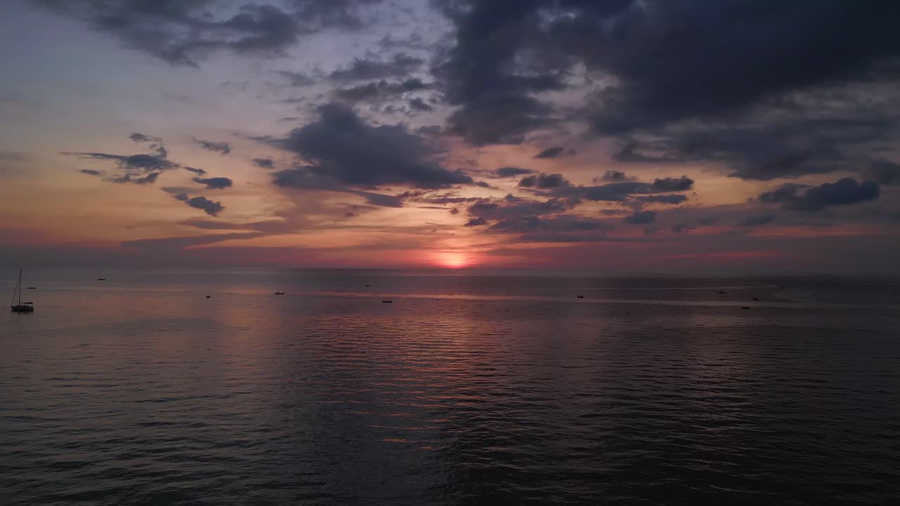 Silhouette of sailboat