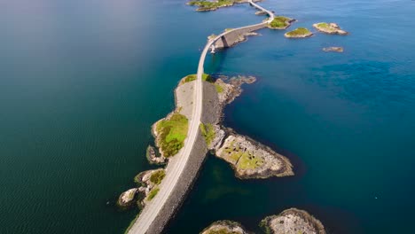 atlantic ocean road aerial footage norway