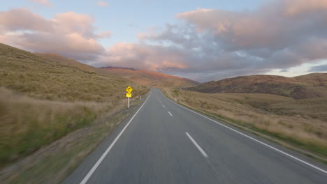 exploring the scenic country roads and highways of south otago, new zealand - pov