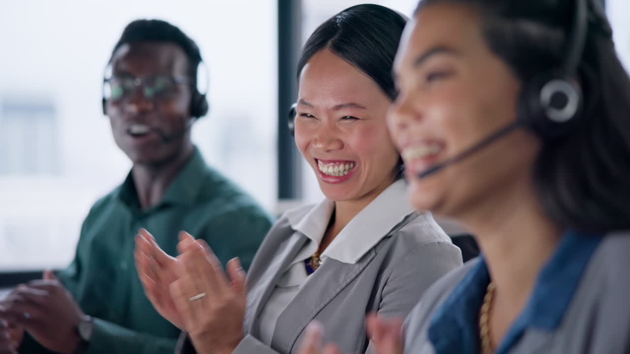 Business woman, call center