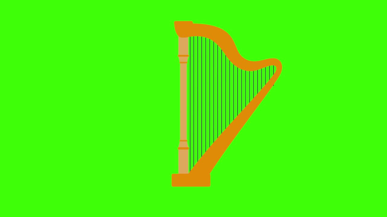 애니메이션 하프 의 초록색 화면