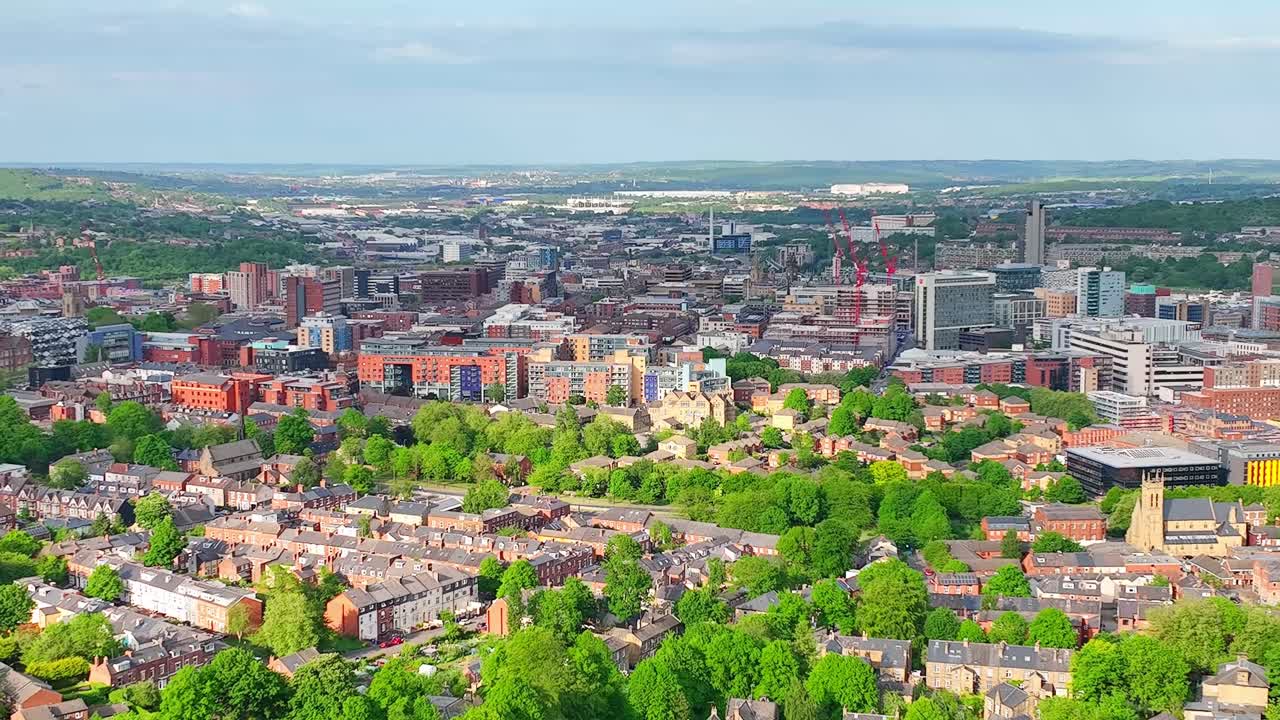 공존의 도시 녹지 셰필드 할람 대학 캠퍼스 항공