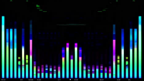 colorful audio visualization