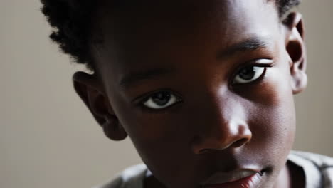 close-up portrait of a young boy