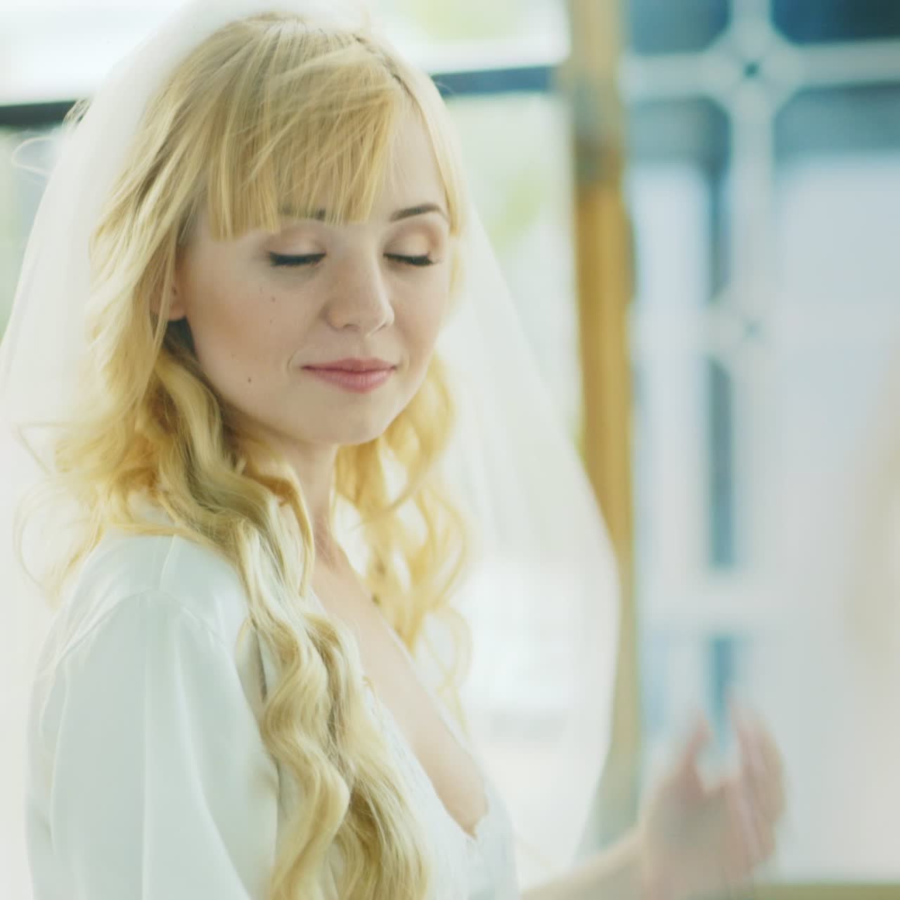 아름다운 금발 신부의 초상 07