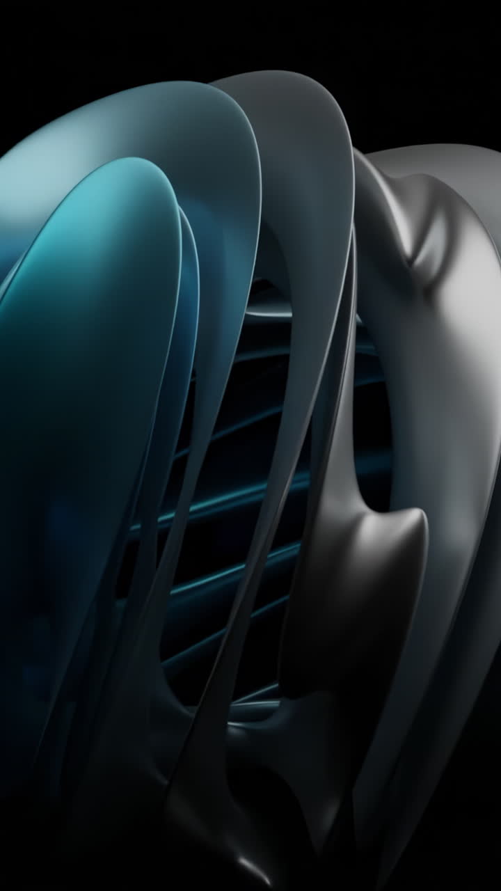 renderizado en 3d abstracto y futurista