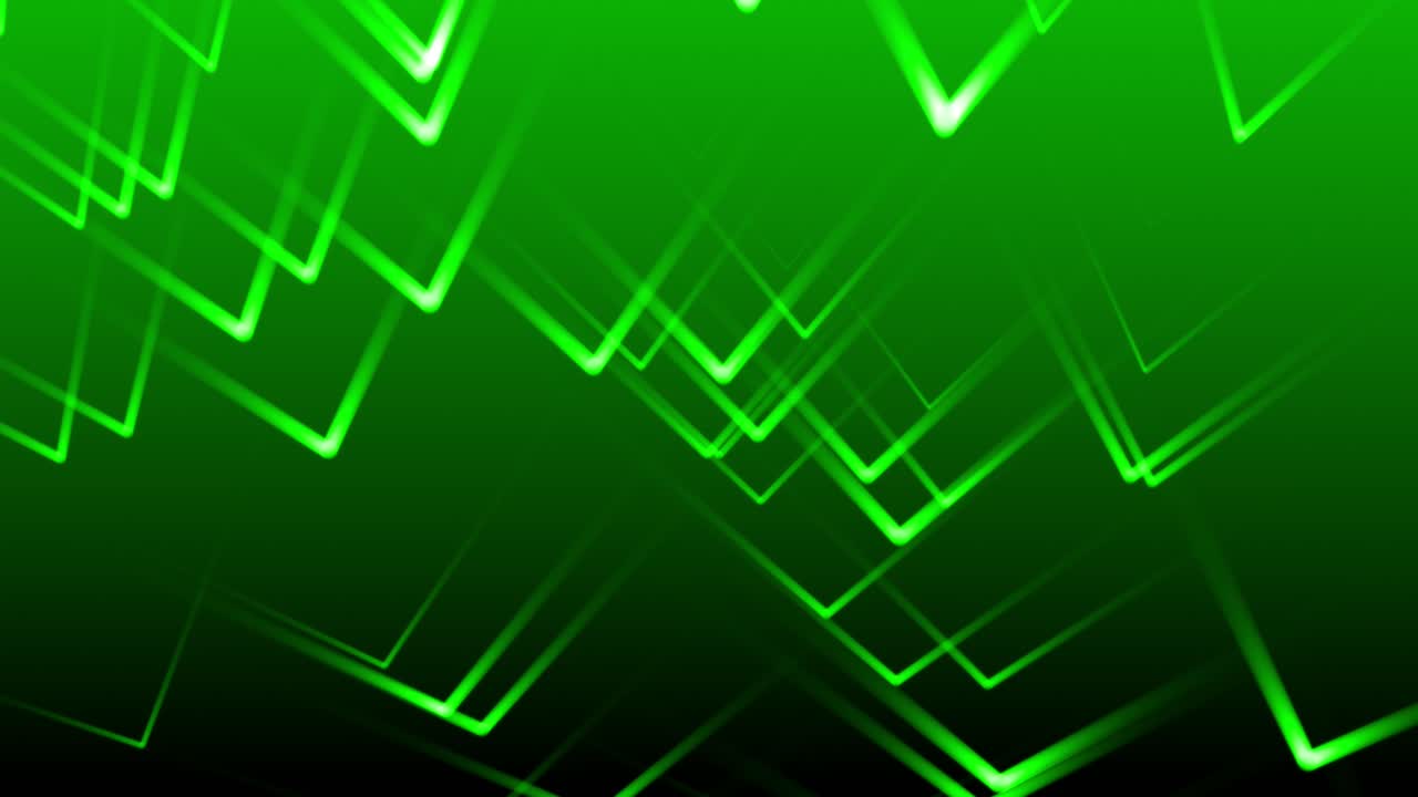 animación abstracta de formas triangulares anidadas y brillantes en un fondo degradado