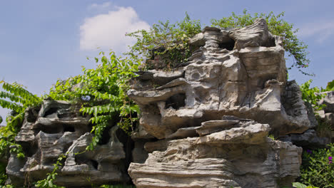 hermosas piedras con formas típicas de jardines orientales