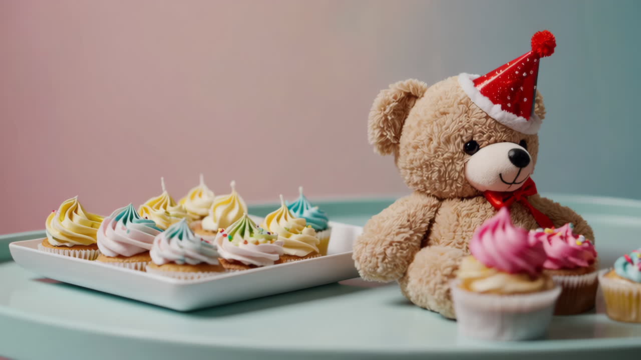 Teddy Bear and Cupcakes