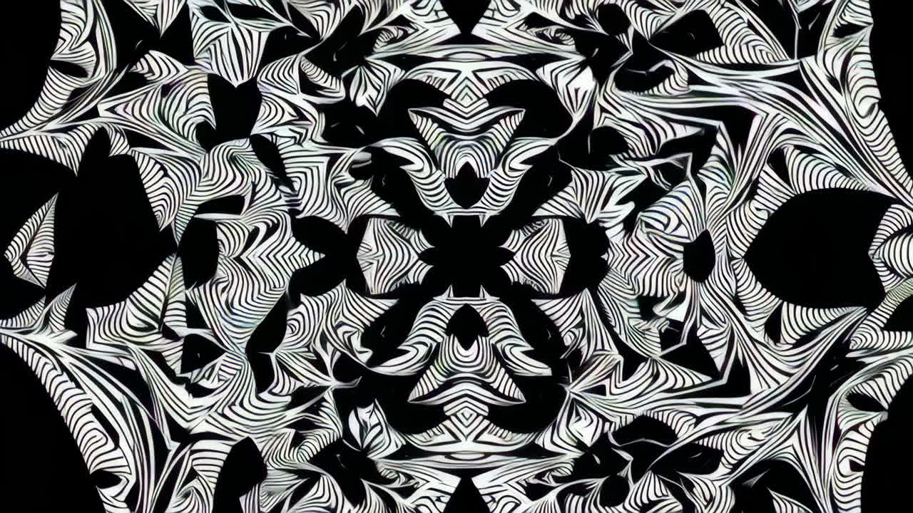 patrón geométrico abstracto en blanco y negro