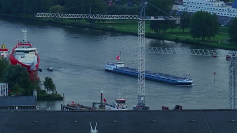 cargo boat making its way to next destination