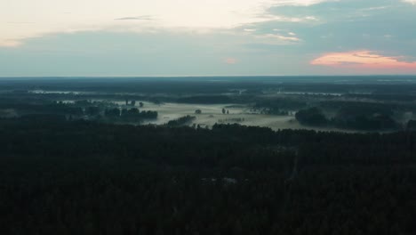 aerial view of a rural landscape