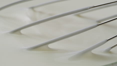 whipped cream being mixed