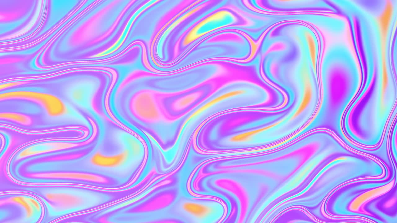 Patrón de flujo líquido holográfico abstracto y colorido