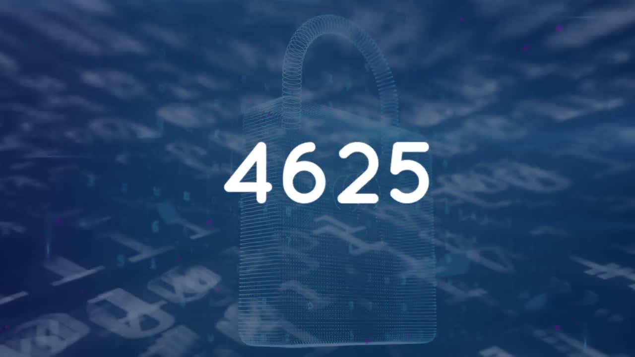 animación de números procesados en codificación binaria