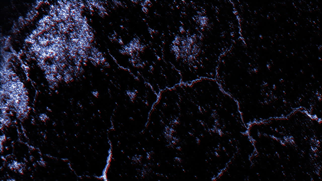 검은색 배경에 보라색 텍스처와 복사 공간을 이동하고 변경하는 애니메이션