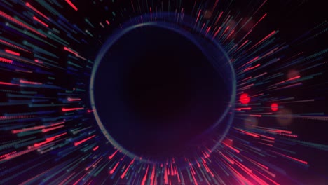 abstract background with circle and light effects