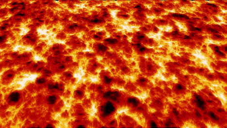 flujo de lava derretida