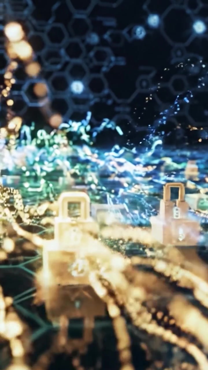 Exploring the Dynamic Interplay of Light and Technology: A Journey Through a Futuristic Digital Landscape with Glowing Patterns and Vibrant Colors