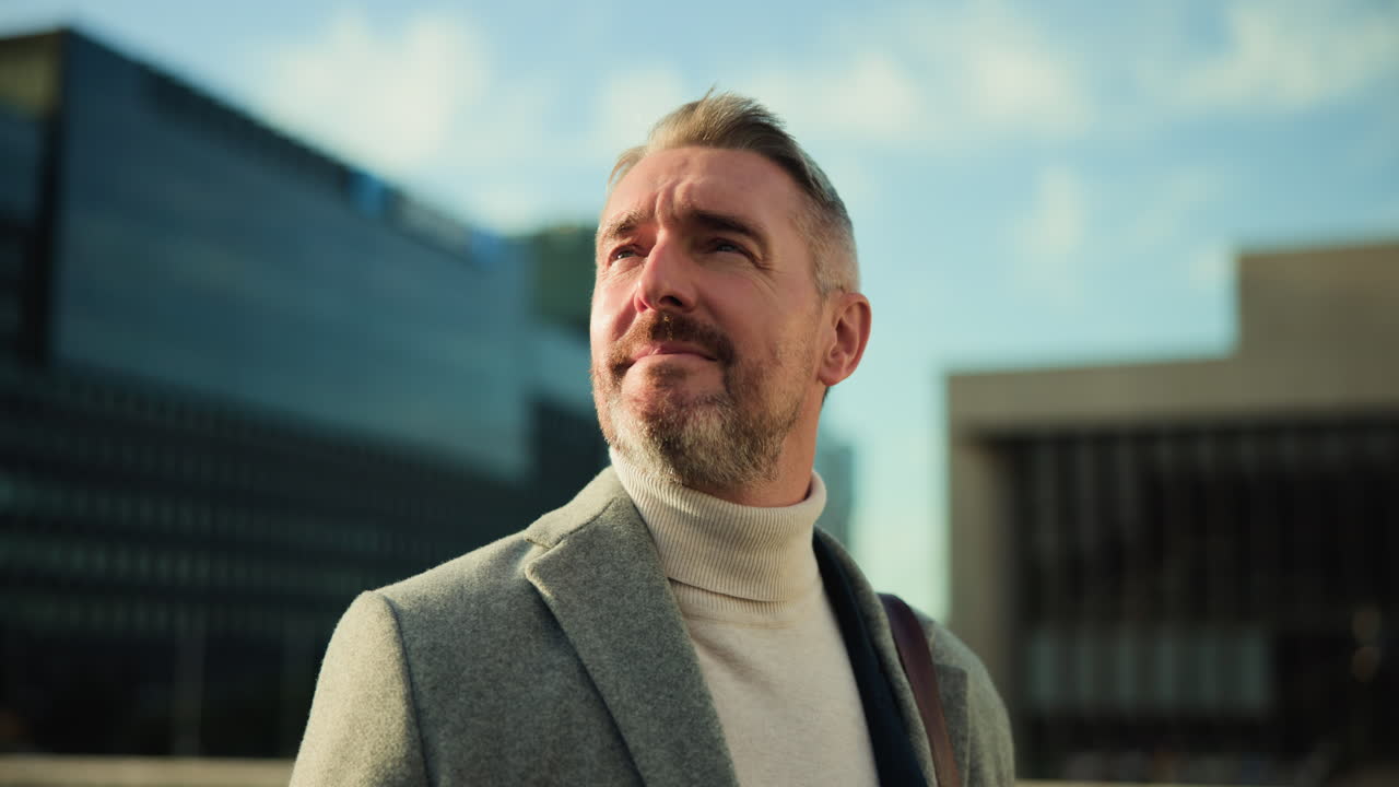 Professional Businessman in City Environment