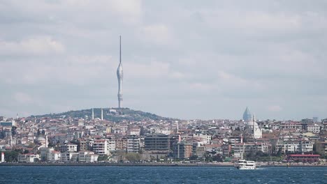 istanbul cityscape with maiden's tower