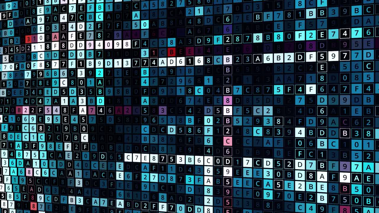 Abstract Digital Grid Pattern