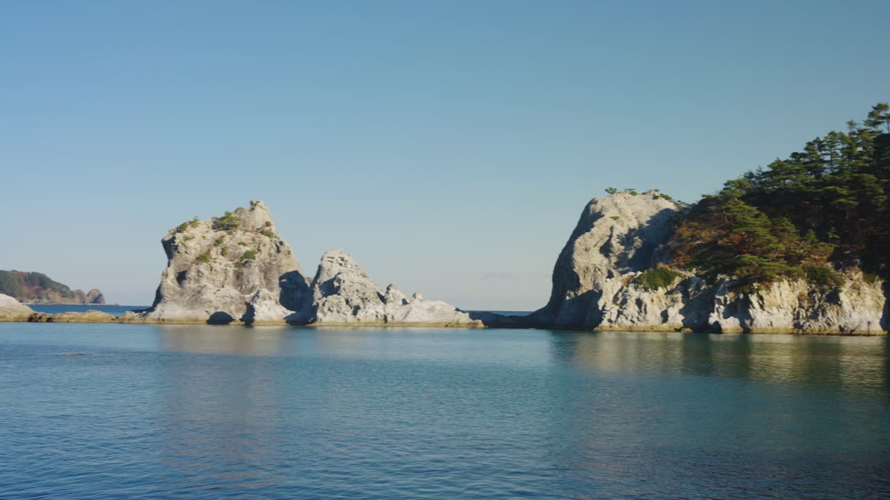 Unberührte Landschaft der Jodogahama Bucht, Japan, Region Tōhoku.