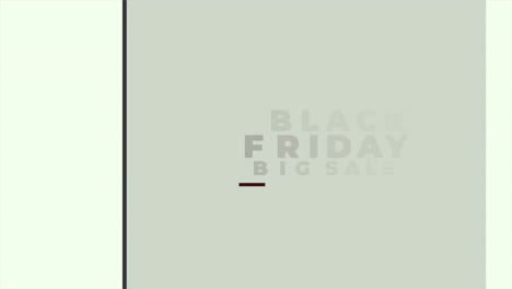 modern black friday text with lines on white gradient