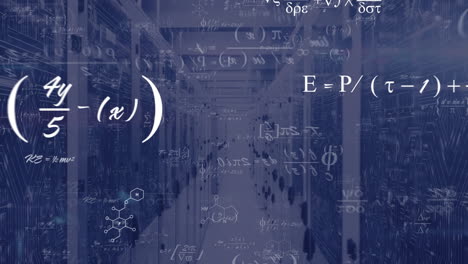 animation of mathematical data processing over computer servers