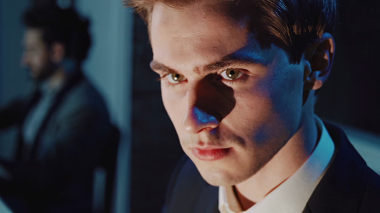 Businessman at Night