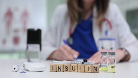 insulin supplies and medical professional for diabetes treatment