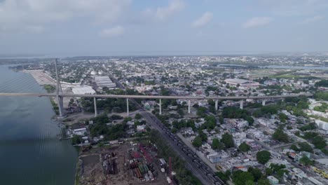 vista completa del puente colgante tampico