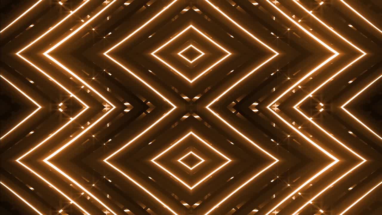 Golden Geometric Light Pattern