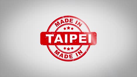 hecho en taipei sello
