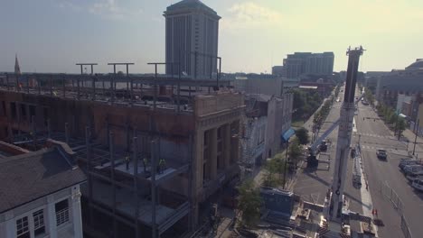 Historic-building-construction-project-in-a-Southern-capitol-city,-Montgomery,-Alabama