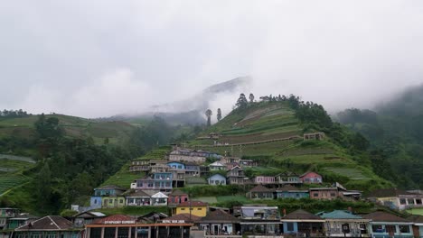 central java volcano sindoro sumbing mountain
