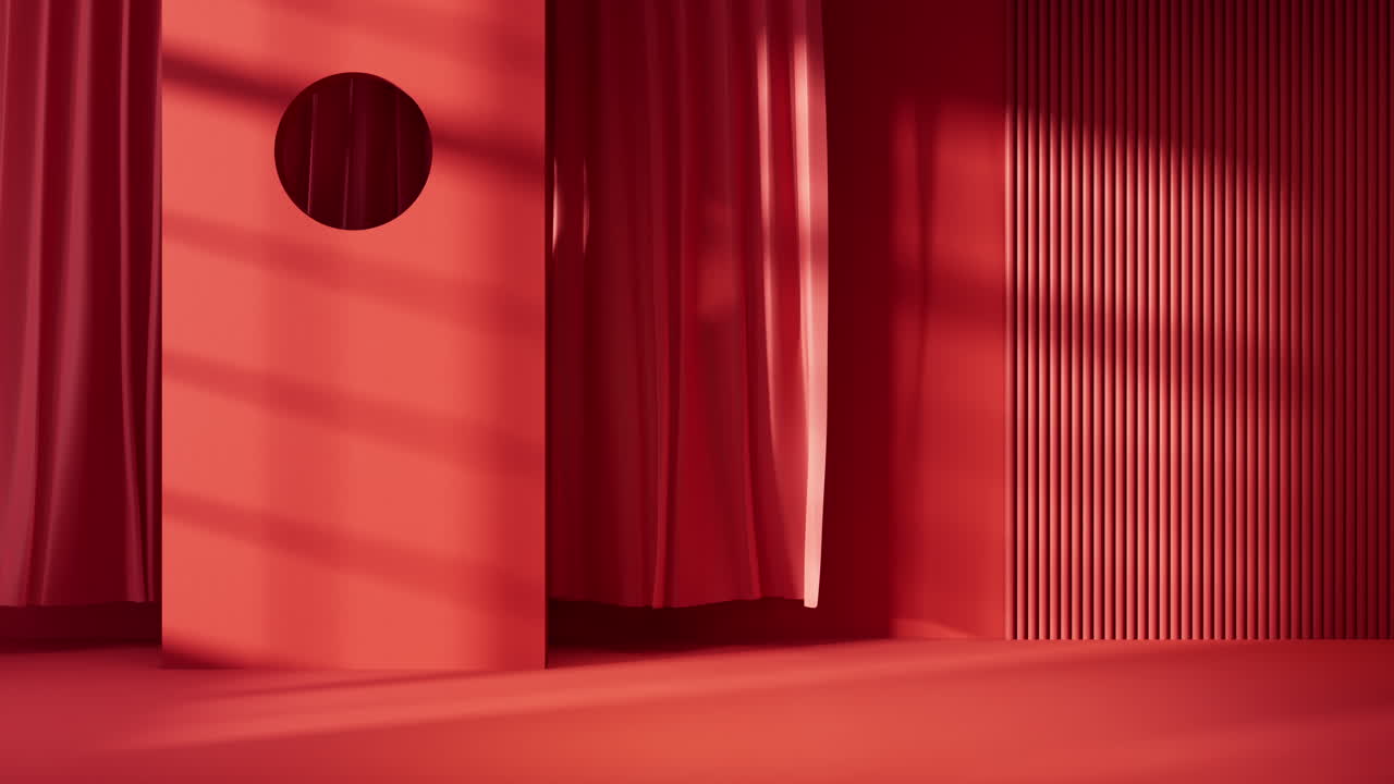 абстрактная геометрия внутренний фон, 3d-рендерирование.