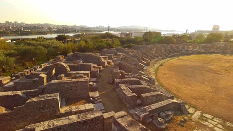 Una-Hermosa-Vista-Del-Anfiteatro-Romano-En-Salona