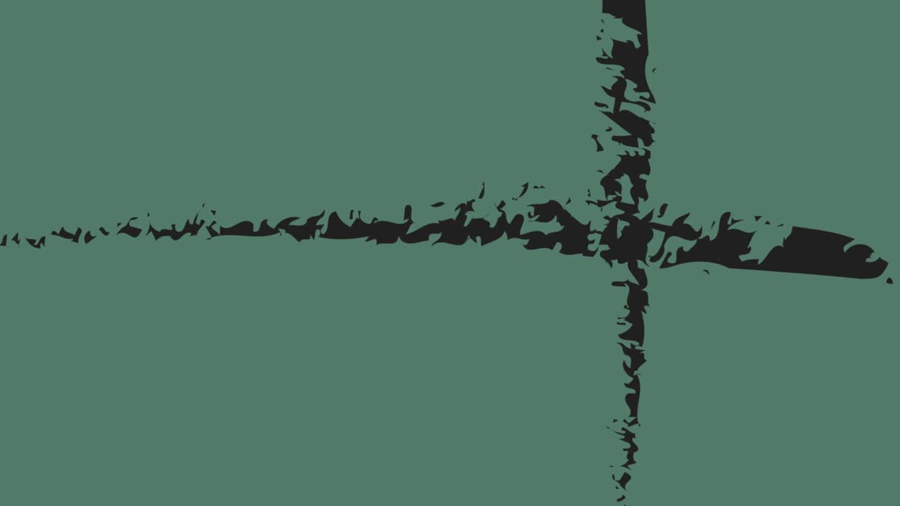 녹색 배경에 십자 줄무에 대해 떠다니는 학교 가방 아이콘의 애니메이션과 복사 공간