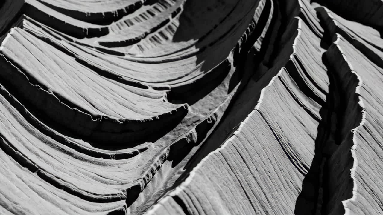 Monochromatic Abstract of Eroded Sandstone Formation