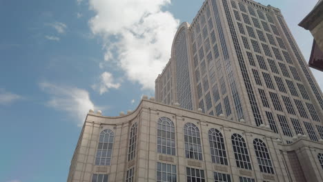 a smooth gimbal shot of an office building in boston, massachusetts